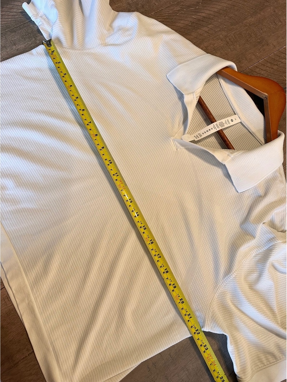 Lululemon Swiftly Tech Relaxed-Fit Polo Shirt in White Women’s size 14 LW3GMJS - Picture 9 of 14